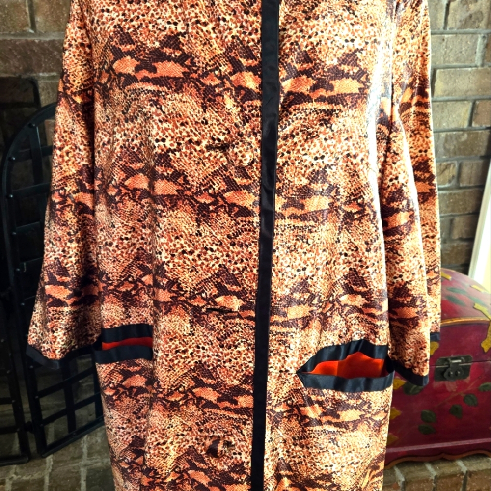 1960's Snake skin design Coat